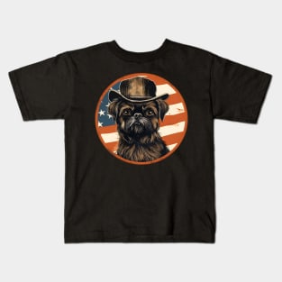 Brussels Griffon 4th of July Kids T-Shirt